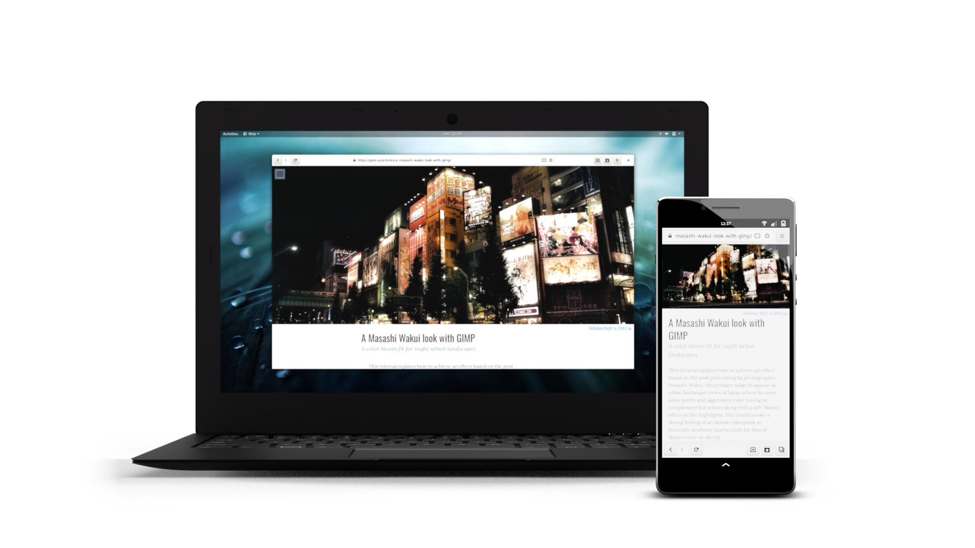 PureOS on a Laptop and Phone